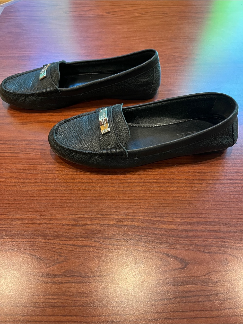 Coach Black Leather Loafers - Picture 4 of 8